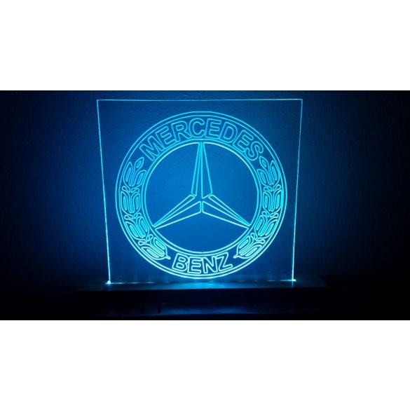 Mercedes Benz világító tábla