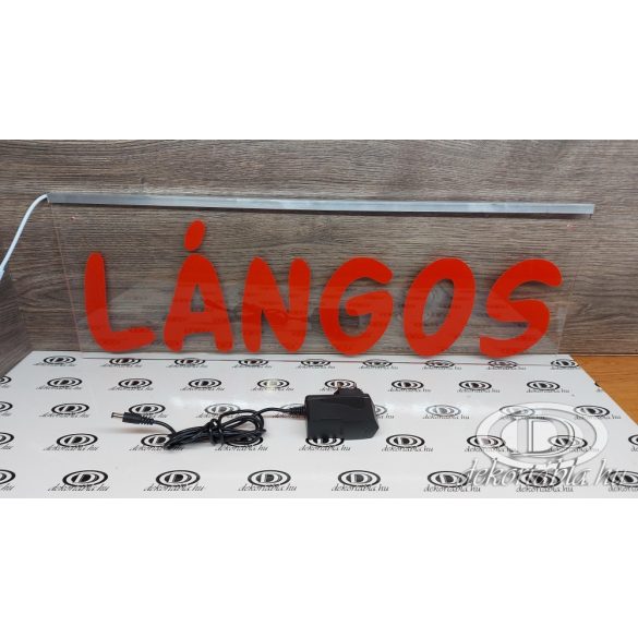 LÁNGOS világító tábla