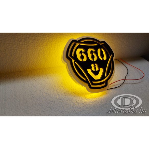 SCANIA 660 V8 világító embléma
