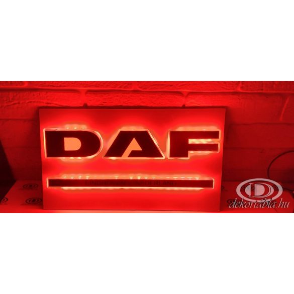 Fémhatású Világító tábla DAF
